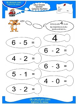 Çocuklar İçin toplam işlemi yaprak testleri 
